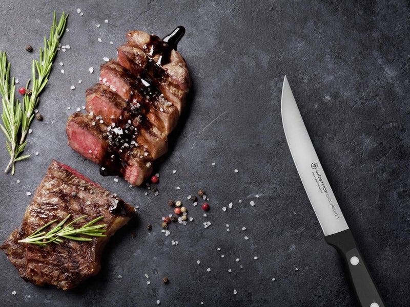 WÃ¼sthof WÜSTHOF Gourmet 4-Piece Steak Knife Set, Black - Image 4