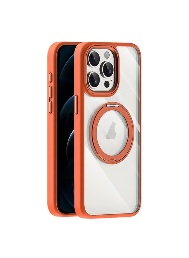 اس-توب جراب هاتف شفاف مع حامل مغناطيسي من MagSafe لهاتف iPhone 12 Pro Max - Image 1