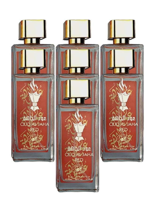 Rehana 7 Pieces Oud Al Jaha Red Perfume For Women 100ml EDP - Image 1