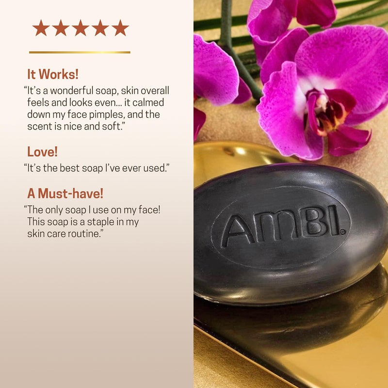 Ambi African Black Soap Face & Body Bar, Cleans and Nourishes Skin, Rinses Clear, 5.3 Ounce - Image 5