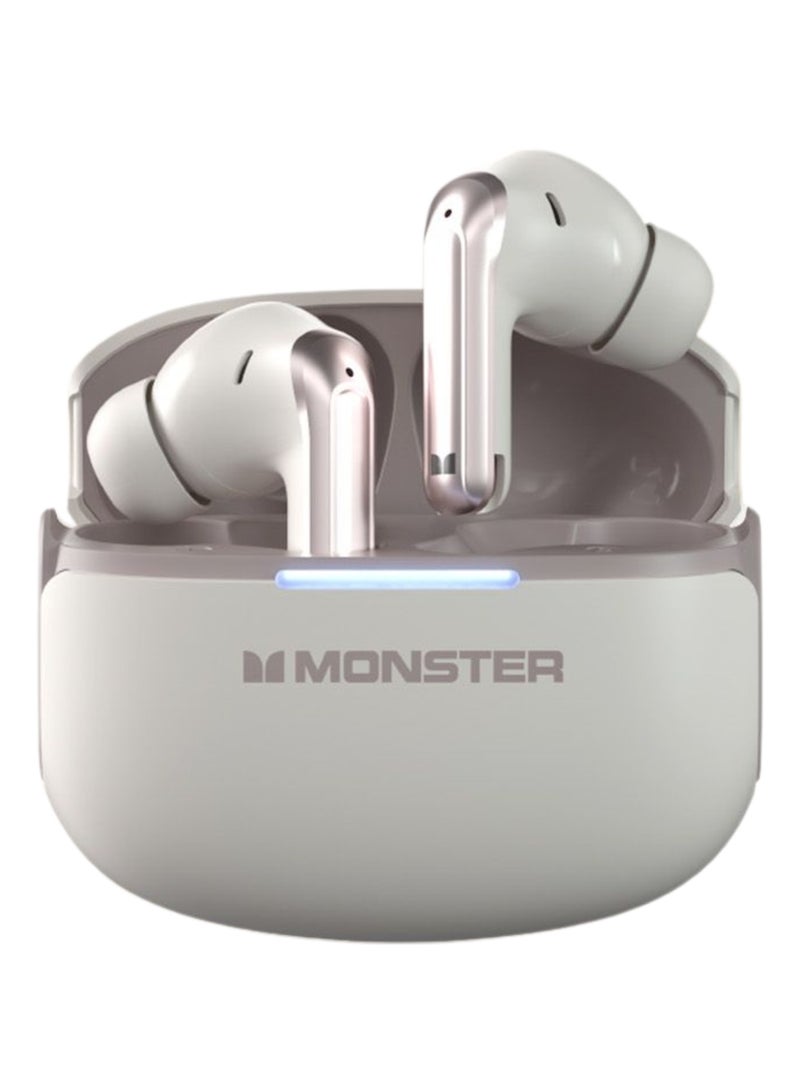 Monster Aura fit D02 Earbuds - Superior ANC+ENC Noise Cancellation, Premium 13mm Sound, Stable Bluetooth 6.0, Comfortable & Secure Fit - Image 1