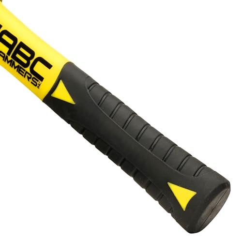 ABC HAMMERS Brass Drilling Hammer - 2 lb. Non-Sparking Hammer with 8" Fiberglass Handle & Double Faced Head - ABC2BFS - Image 3