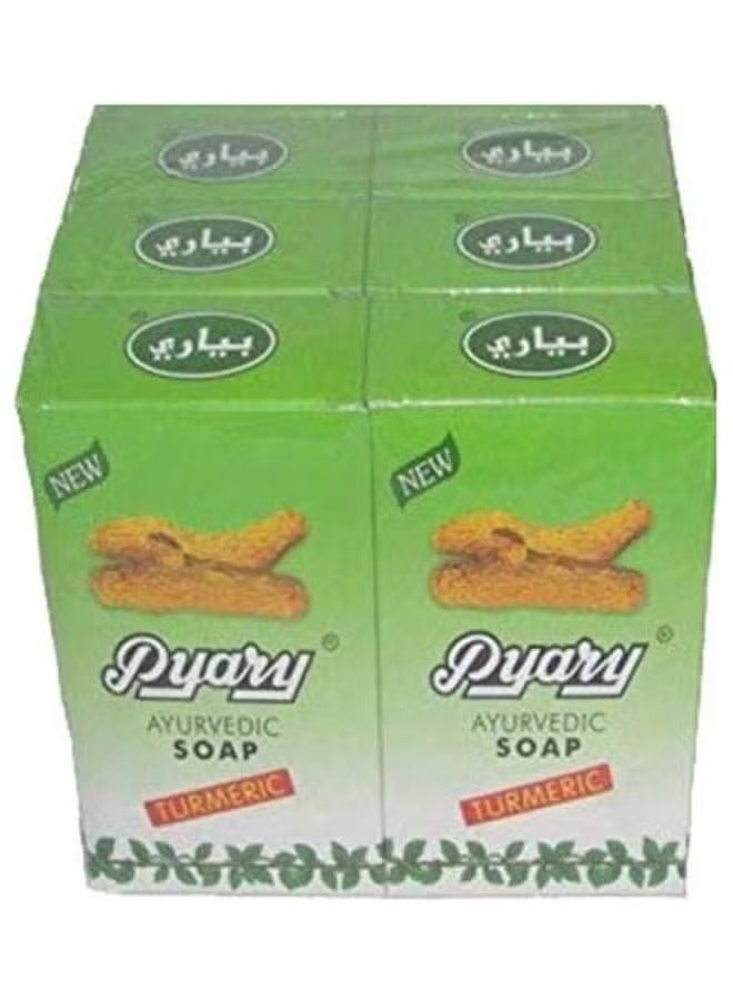 Pyary Ayurvedic Soap 6pcs Green