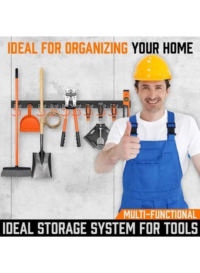 64 Inch Alloy Steel Wall Mount Tool Holder Organizer Rack For Home And Garage - Image 3
