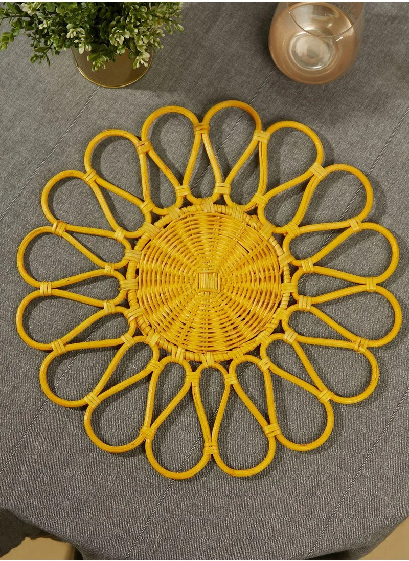 Ayra Rattan Flower Placemat