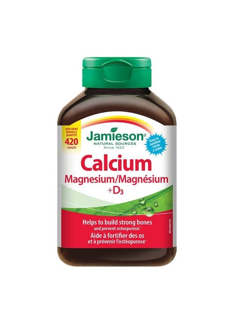 Calcium Magnesium With Vitamin D3 Tablets 420 Caplets