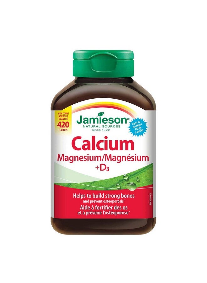Calcium Magnesium With Vitamin D3 Tablets 420 Caplets