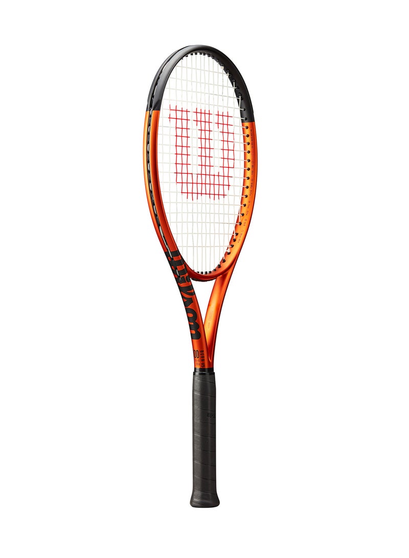 Wilson Burn 100 V5.0 Tennis Racket, 16x19, Adults, Intermediate/ Advanced - Orange/ Black - Image 2