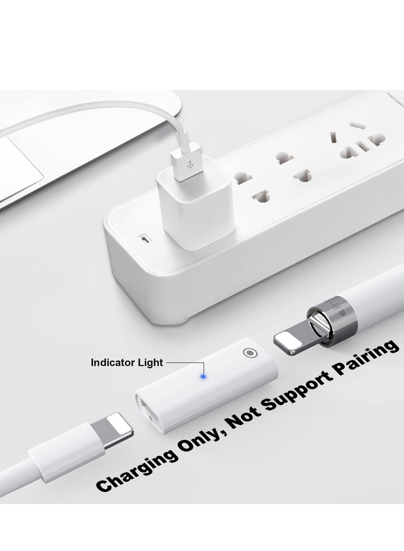 SYOSI Charging Adapter Compatible with Apple Pencil 1st Generation, Light USB C Male to Pencil 1st Gen Adapter, Female to Female Charger Connector, Four Charging Schemes (4 Pack) - Image 2