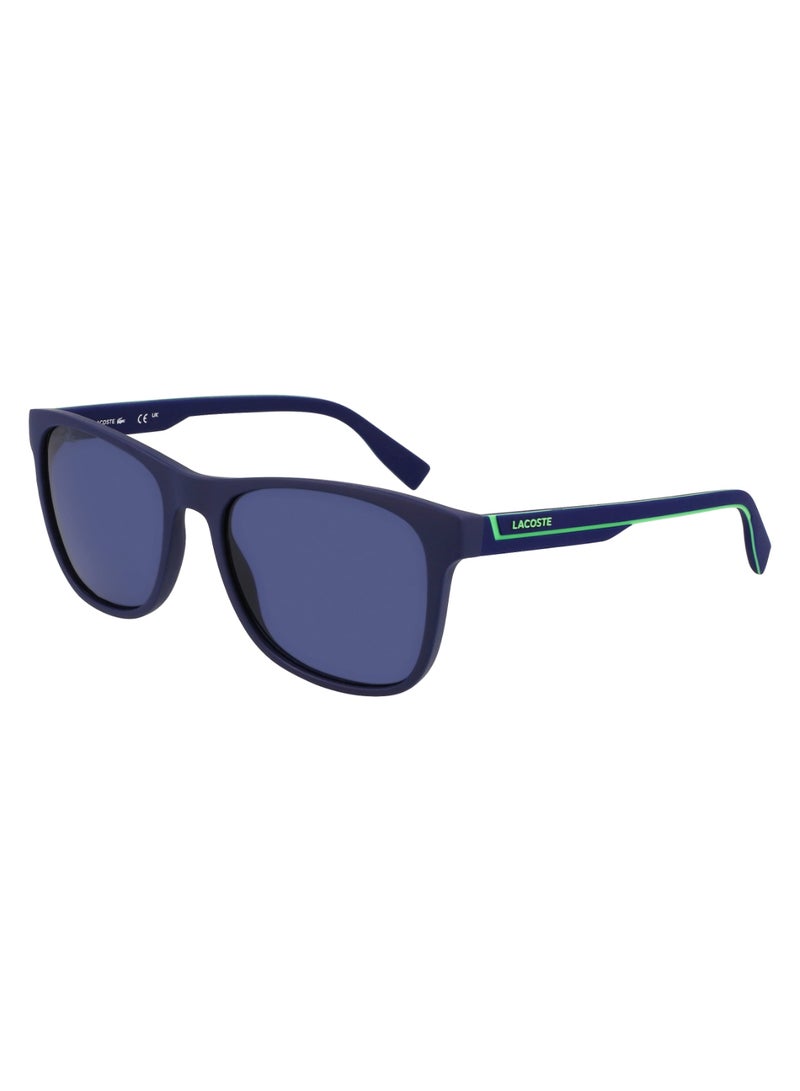 LACOSTE FULL RIM BIO INJ-G820 MODIFIED RECTANGLE LACOSTE SUNS L6031S  5618 (424) MATTE BLUE - Image 2