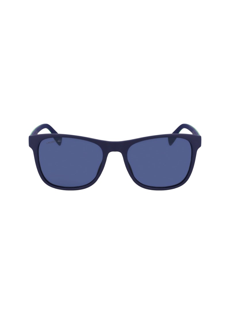 LACOSTE FULL RIM BIO INJ-G820 MODIFIED RECTANGLE LACOSTE SUNS L6031S  5618 (424) MATTE BLUE - Image 1