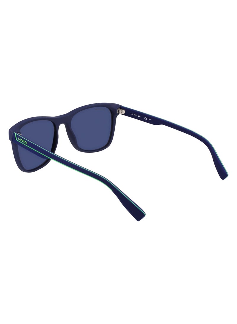 LACOSTE FULL RIM BIO INJ-G820 MODIFIED RECTANGLE LACOSTE SUNS L6031S  5618 (424) MATTE BLUE - Image 5