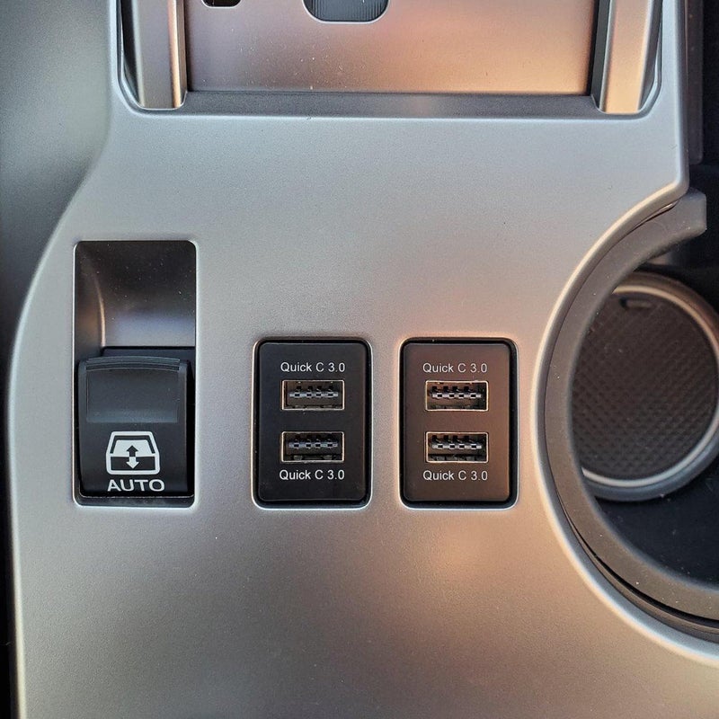 Timloon QC3.0 Dual USB Power Socket, Quick Charge Car Charger USB Adapter for Smart Phone PDA iPad iPhone Android GPS Use for Toyota - Image 5
