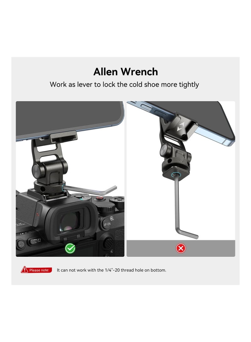 Captaintech Universal Cell Phone Mount for Tripods, Phone Cage Adapter Tripod and Monopod Phone Mount Adapter Phone Tripod Mount Adapter for iPhone 14 13 12 11, Fits for Tripod Monopod Phone Cage Camera cage-3559 - Image 5