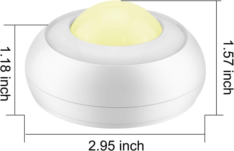 BIGLIGHT Push Lights Battery Operated, Wireless RGB Touch, Tap, Color Changing Pop, Stick on Puck Lights for Closet Classroom Noise Level - Image 5