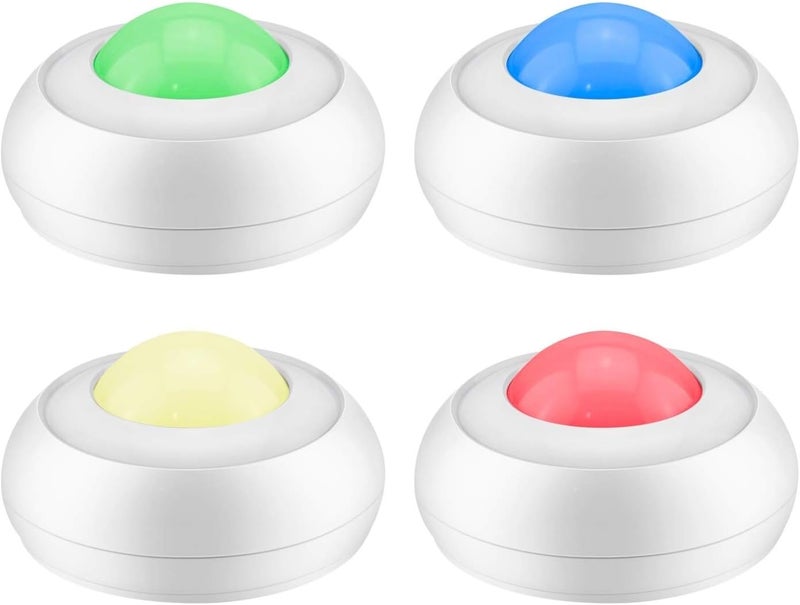 BIGLIGHT Push Lights Battery Operated, Wireless RGB Touch, Tap, Color Changing Pop, Stick on Puck Lights for Closet Classroom Noise Level - Image 1