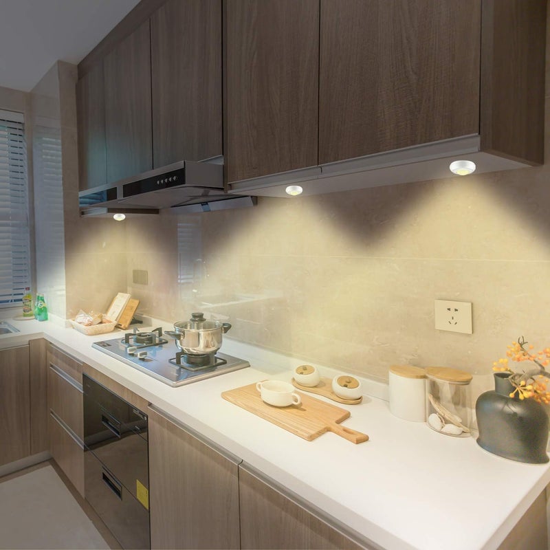 BIGLIGHT Push Lights Battery Operated, Wireless RGB Touch, Tap, Color Changing Pop, Stick on Puck Lights for Closet Classroom Noise Level - Image 3