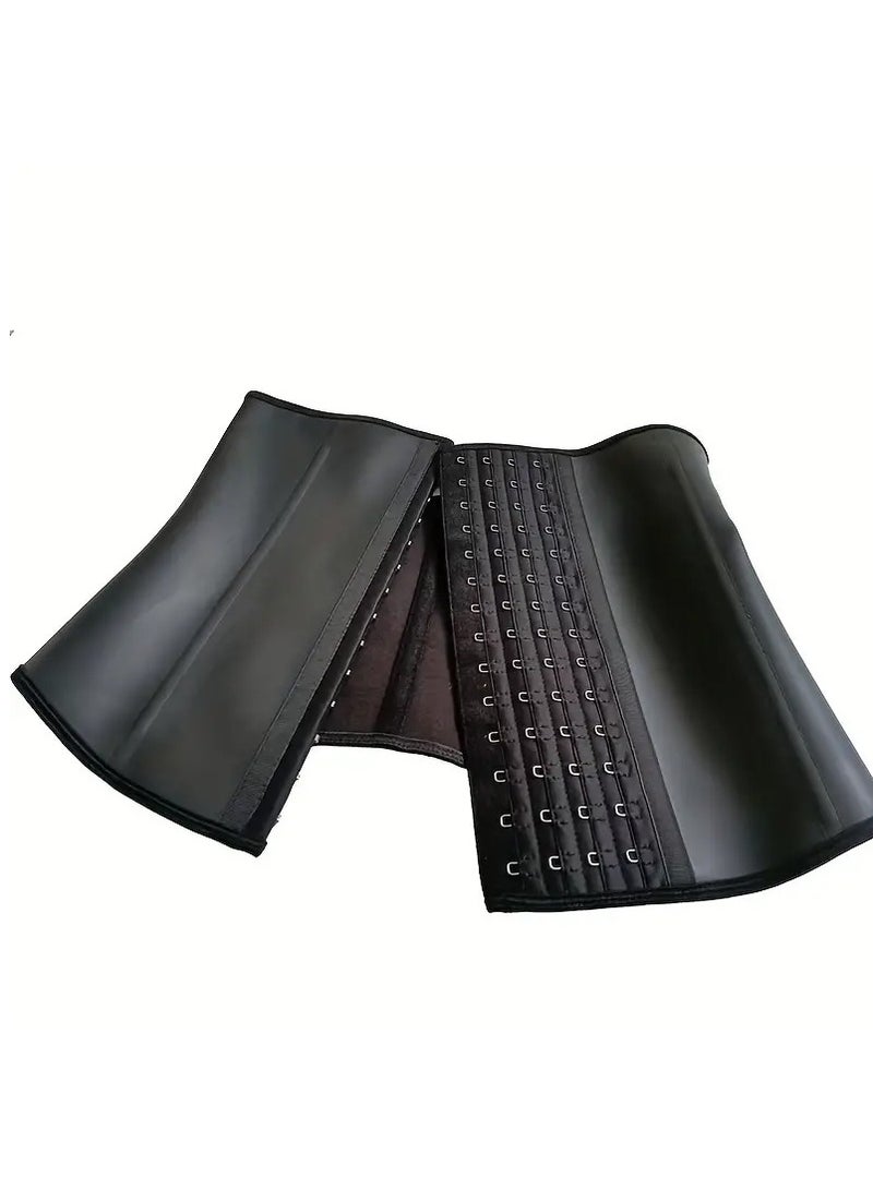 DubaiGallery مدرب الخصر للنساء كورسيه لاتكس تحت الصدر مشد شكل الساعة الرملية 3 خطافات - Image 2