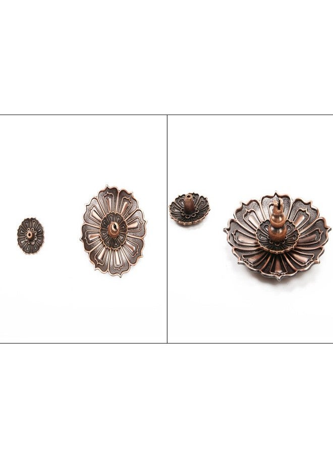 Ximimark 1 Pcs 9 Holes Lotus Incense Burner Holder Flower Statue Censer Plate for Sticks & Cone,Golden(Gourd) - Image 2