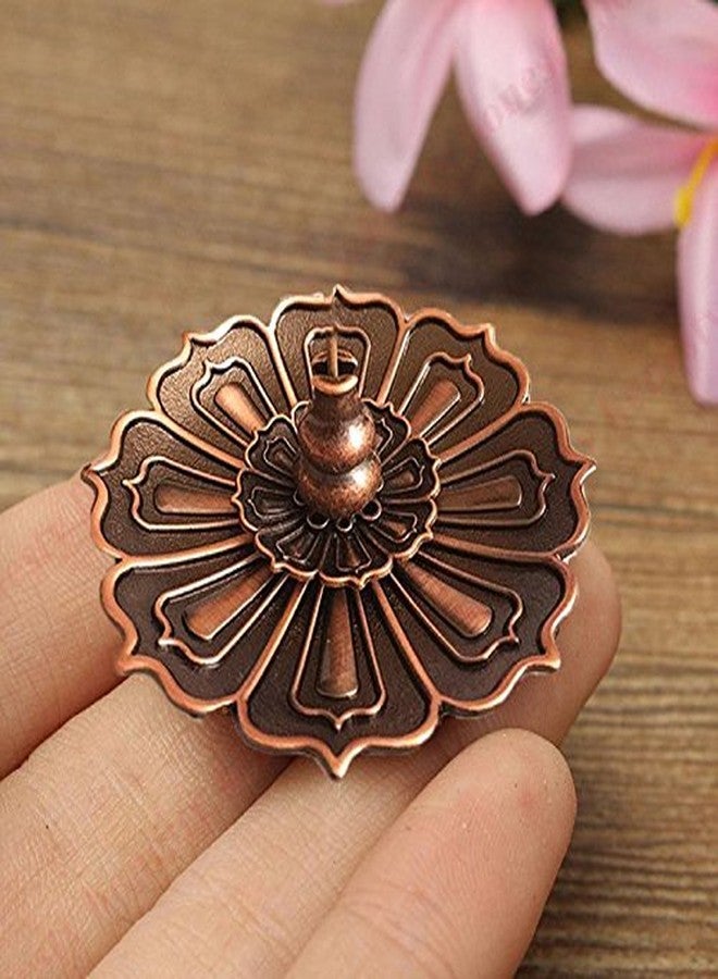 Ximimark 1 Pcs 9 Holes Lotus Incense Burner Holder Flower Statue Censer Plate for Sticks & Cone,Golden(Gourd) - Image 5