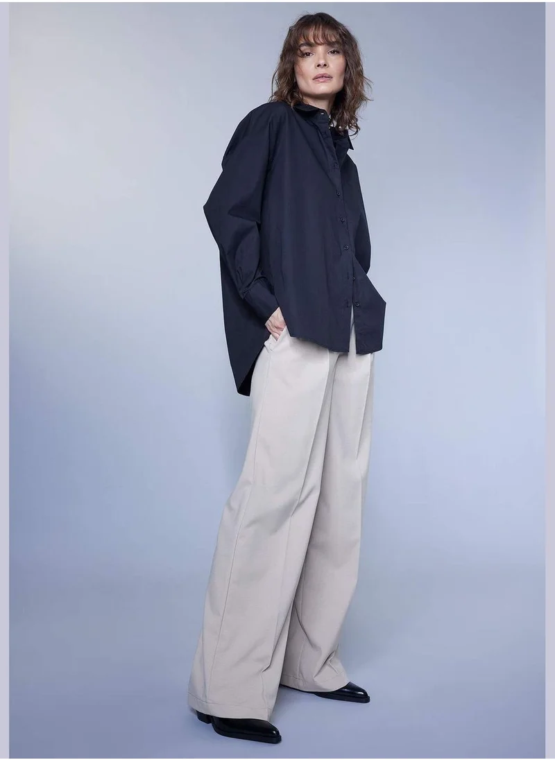 ديفاكتو Woman Wide Leg Woven Trousers
