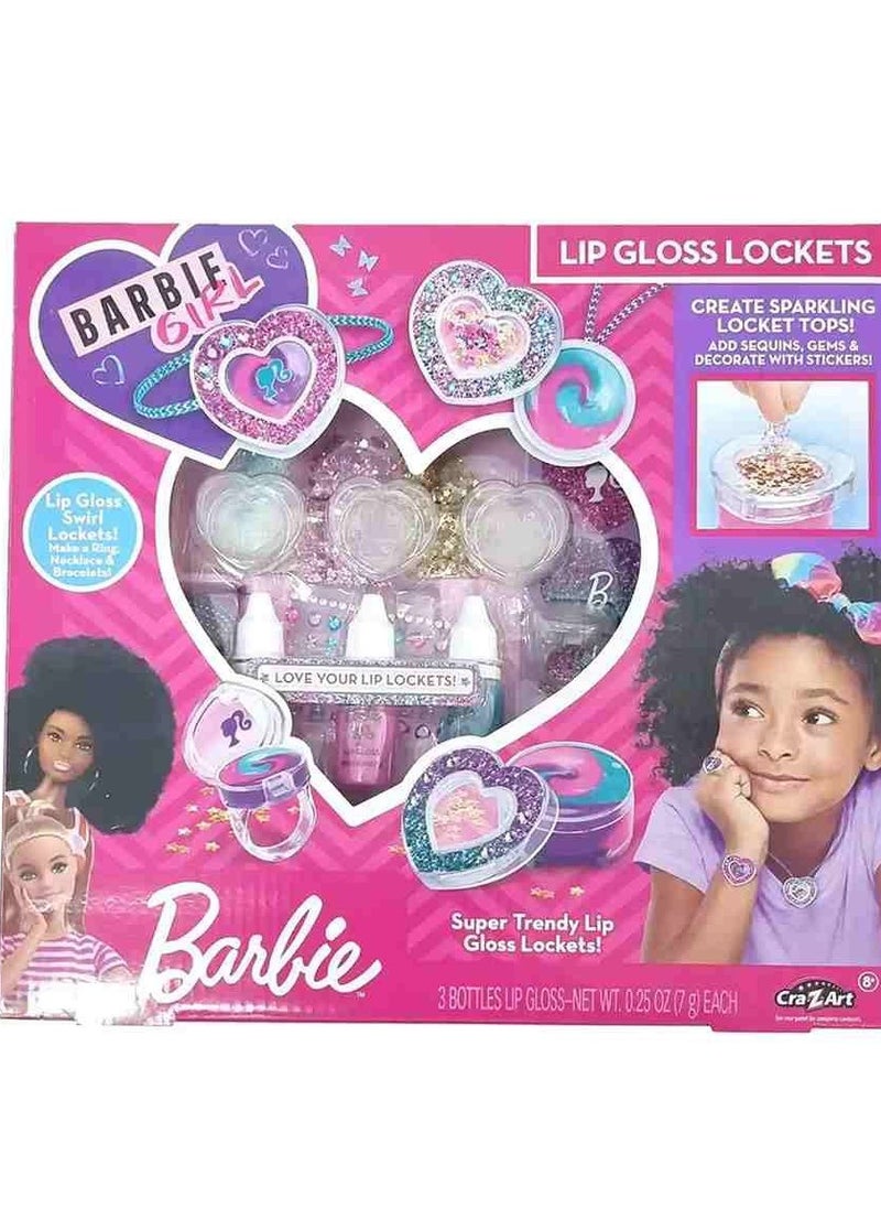 Barbie Barbie Sparkling Sweet Heart Lip Gloss Lockets  - Image 3
