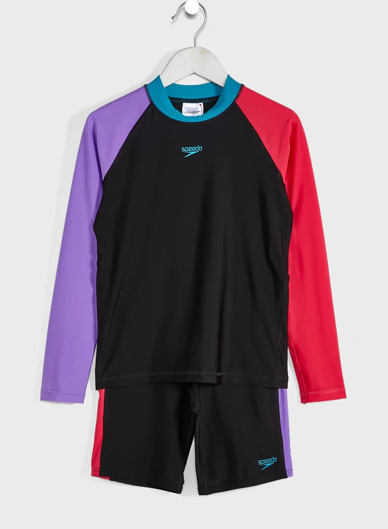 speedo Youth Colour Block Swim Set