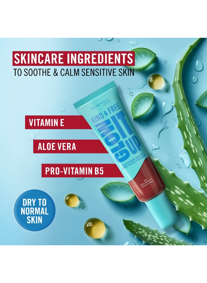 RIMMEL LONDON Kind And Free Glow It Up Moisturising Skin Tint - 160 - Vanilla, 30Ml - Image 3