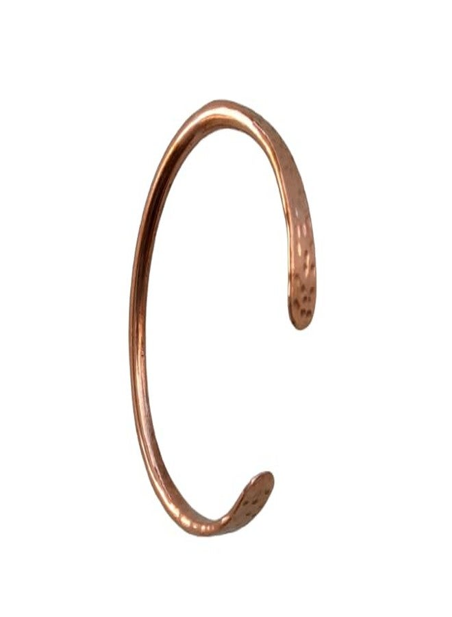 Daddy Shoppe Copper Cuff Bracelet Handmade Jewelry For Unisex 100% Solid Uncoated Copper (7.5) - Image 1