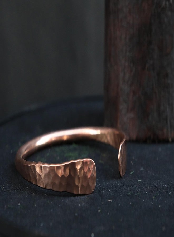 Daddy Shoppe Copper Cuff Bracelet Handmade Jewelry For Unisex 100% Solid Uncoated Copper (7.5) - Image 4