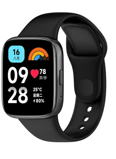 Silicone Strap Compatible with Redmi Watch3 Lite/Redmi Watch 3 Active, Replacement Watch Strap, Quick Change Wristband for Redmi Watch3 Lite/Redmi Watch 3 Active