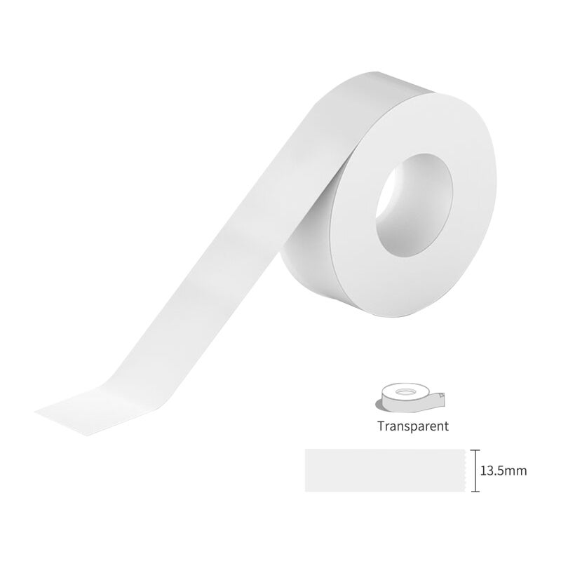 PeriPage Thermal Label Paper for Label Maker Transparent 13.5mm Width Waterproof Oil-Proof Tear-Proof Printer Tape for PeriPage L1 Mini Label Maker - for Home Office School Name Price Sticker - Image 2