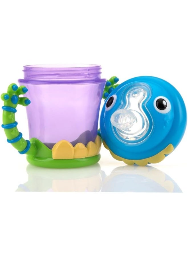 Nuby Two-Handle iMonster No-Spill Super Spout Cup, 7 Ounce - Image 3