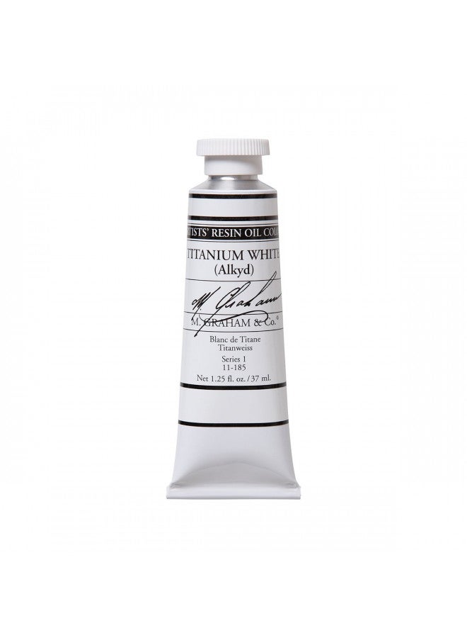 M. Graham & Co. M. Graham Artist Oil Paint Titanium White Rapid Dry 1.25oz/37ml Tube