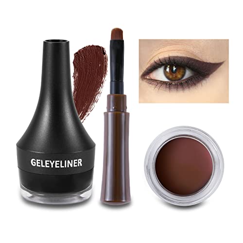 Boobeen Eyeliner Waterproof Gel Eyeliner Smudge-proof Eye Liner Gel Makeup High Pigment Eye Makeup Set Easy to Apply Long-lasting For All Day - Image 1