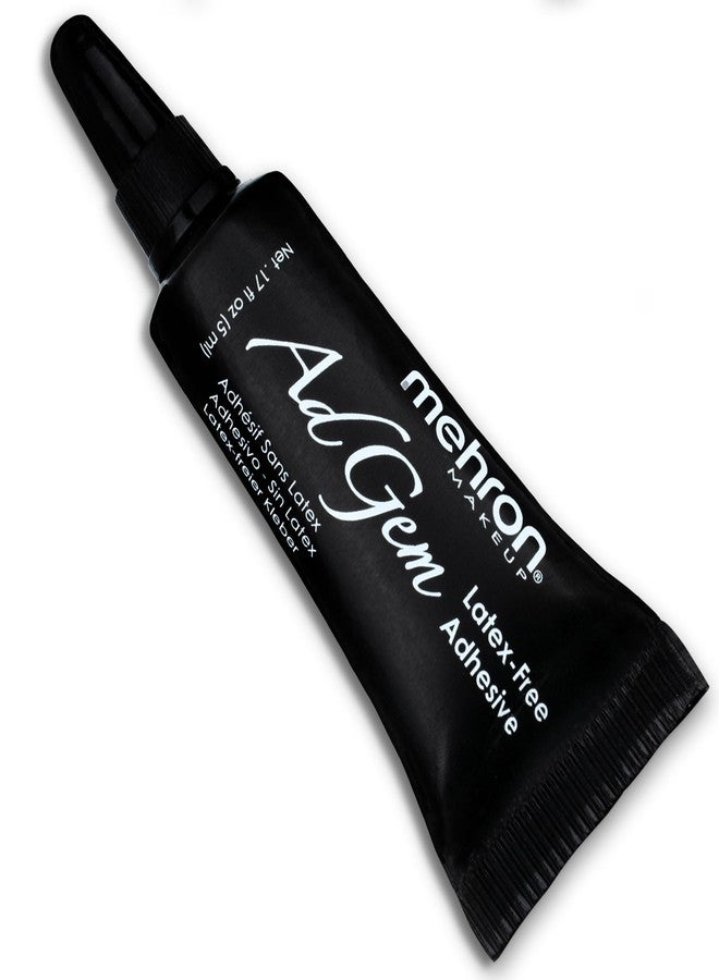Mehron Makeup AdGem Adhesive | Latex-Free Body & Eyelash Glue for Rhinestones & False Lashes | Strong, Cosmetic Adhesive - .17 fl oz (5 ml) - Image 1