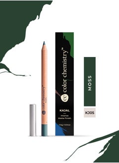 Color Chemistry Color Chemistry Moss Kajal - 1.14 g, Enriched With Plant Based Ingredients, Comfortable Matte Finish, For Intense Pigment, Sensitive Eye Friendly And Long Lasting  - Image 5
