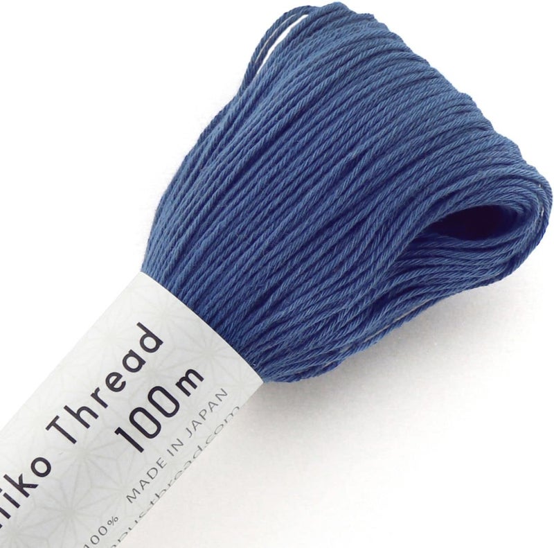 Olympus Sashiko Large Skein 111yds Thread, Blue - Image 1