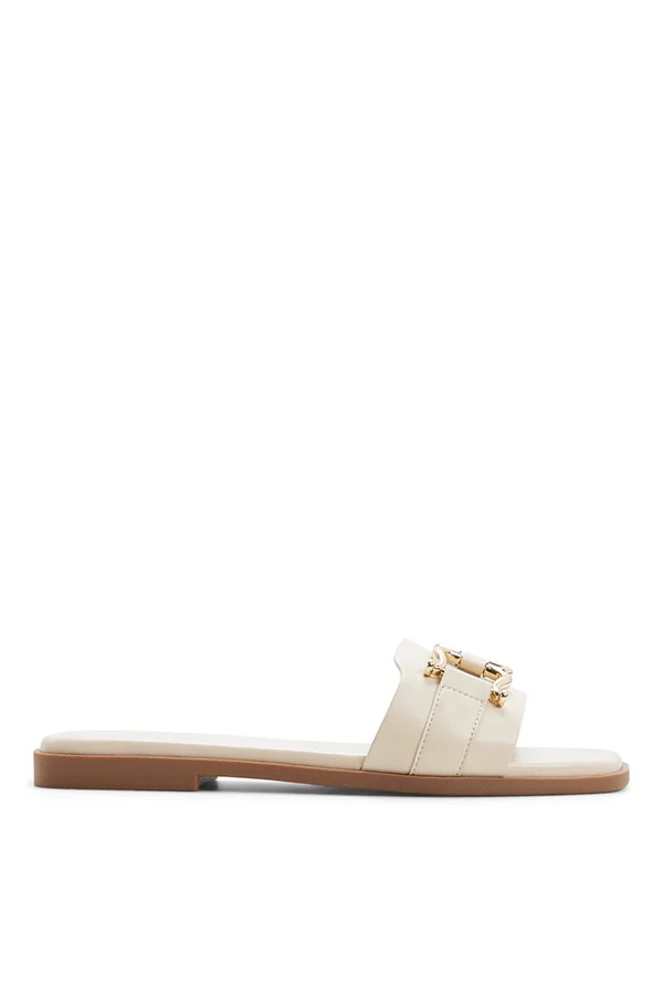Call it Spring Missyy Ladies White Flat Sandals