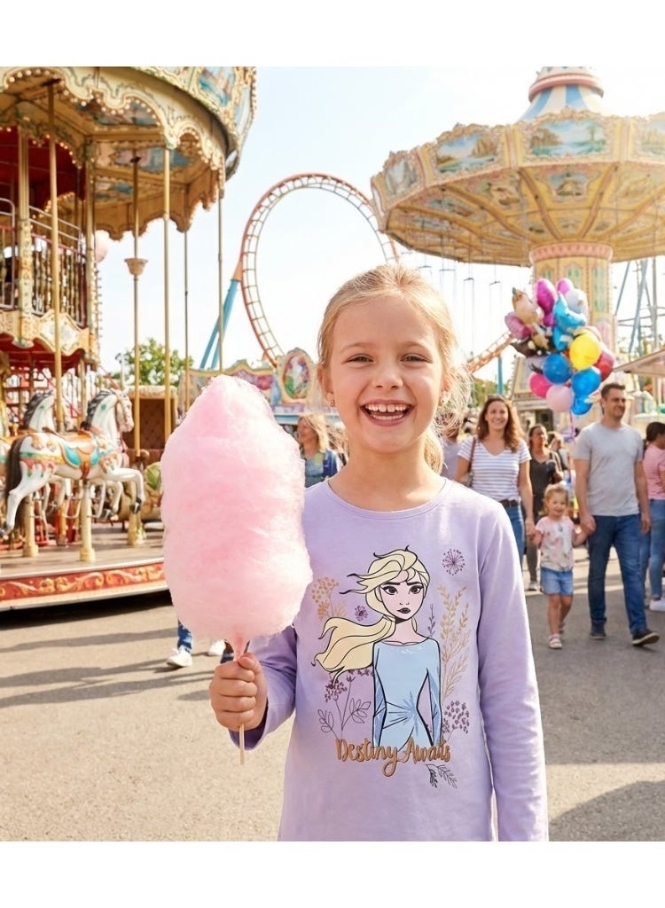 ديزني فروزن تي شيرت ديزني فروزن للبنات بأكمام طويلة من Kids TV - Image 3