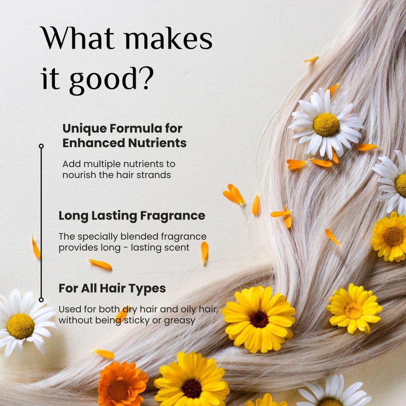 benatu Hair Perfume for Women, Summer Lightweight Long Lasting Fragrance Mist - 3:7 Hydrating Serum Alcohol Free Formula, Argan Oil Scented Hair Spray with Keratin & Elastin (Lily Nectar) 2.7 fl oz - Image 3