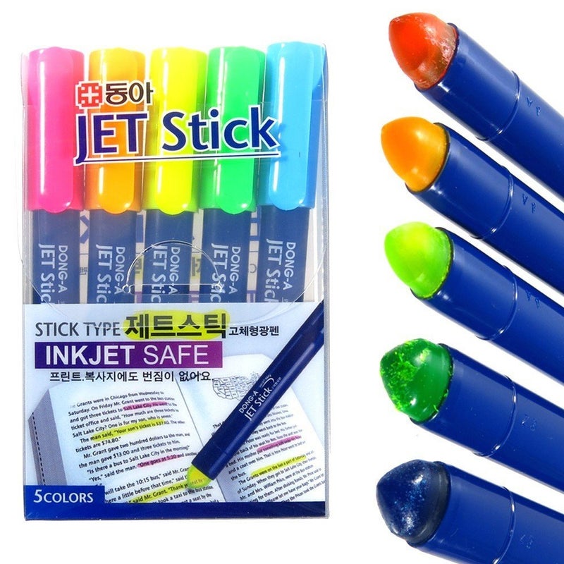 Dong-A Donga Inkjet Safe Jet Stick Solid Gel Highlighter - Image 1