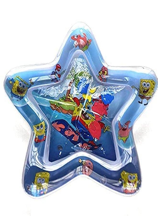 RGkJAS Baby Kids Water Play Mat Toys Inflatable Tummy Time Leakproof Water Play Mat, Fun Activity Play Center Indoor and Outdoor Water Play Mat for Baby (Star Shape) - Image 1