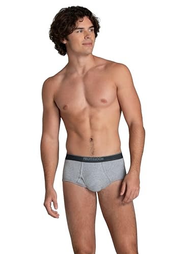 Fruit of the Loom Men's Tag-Free Cotton Briefs, 6 Pack - Assorted Colors, 2X-Large - Image 2