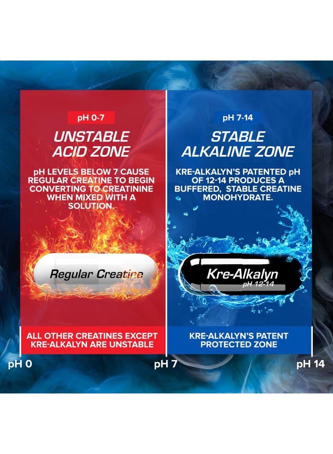 StarTech Kre-Alkalyn Hardcore | Thermogenic pH Correct Creatine Monohydrate Pill Supplement | Energy & Strength Pre Workout | 40 Servings, 120 Capsules - Image 5