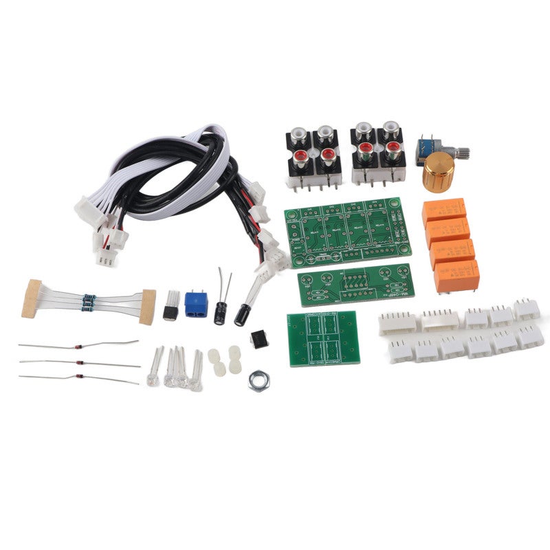 Relay Switch: 4 Input Signals, Zero Signal Loss, Manual Switch Knob - Secure Terminal Blocks, Compact Design for Home Theater Setup - Image 3