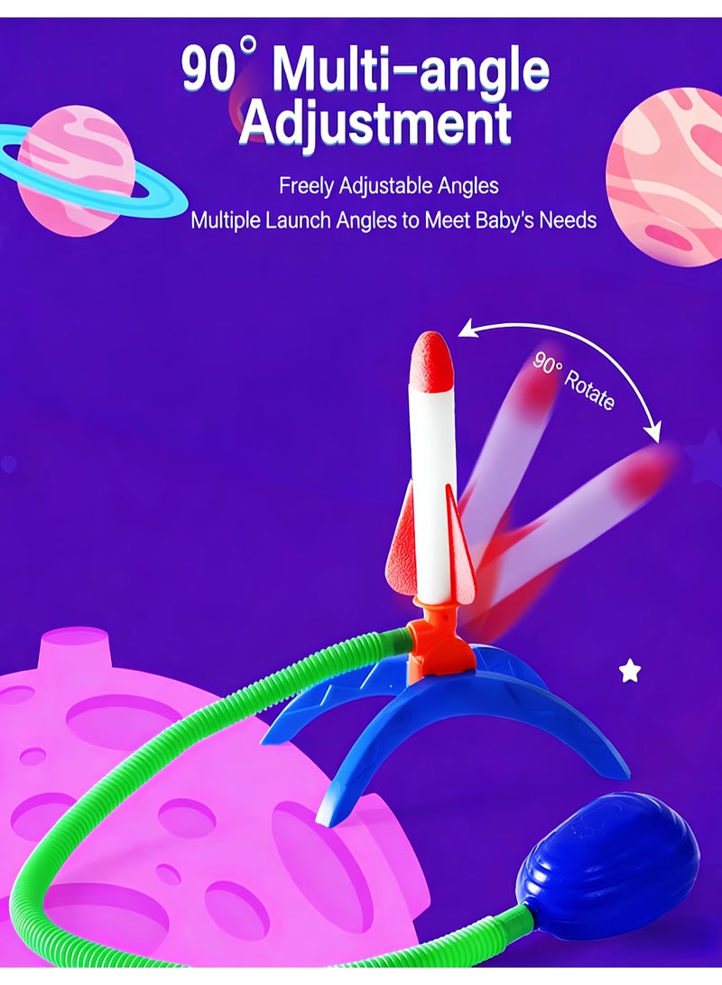 Kids' Stomp Toy Rocket Launcher – Colorful LED Light & Easy Stomp - Image 3