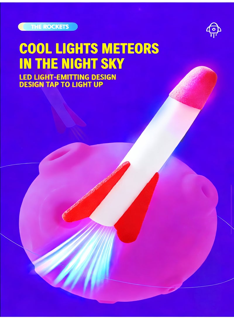 Kids' Stomp Toy Rocket Launcher – Colorful LED Light & Easy Stomp - Image 4