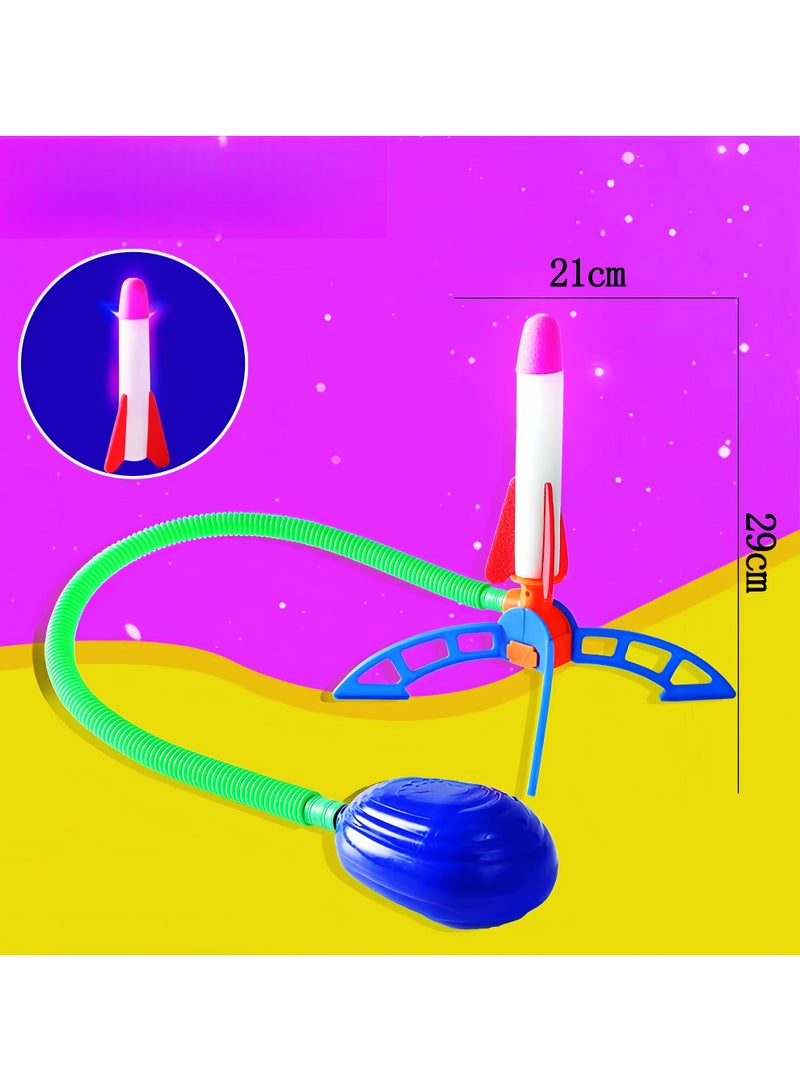 Kids' Stomp Toy Rocket Launcher – Colorful LED Light & Easy Stomp - Image 5