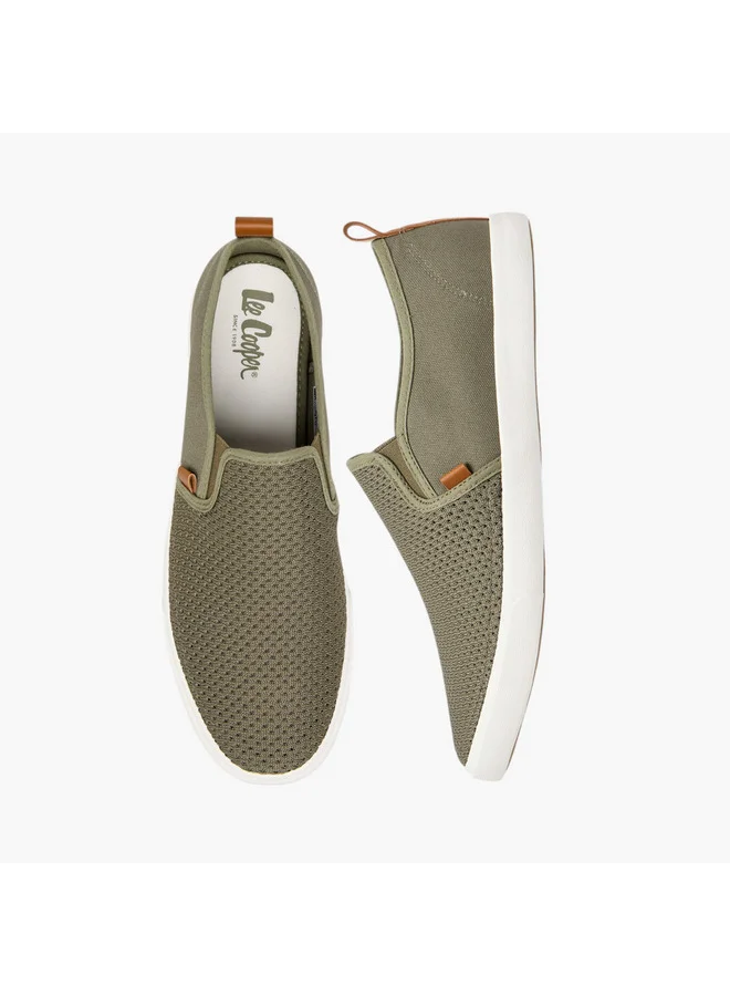 Lee Cooper Men's Mesh Textured Slip-On Loafers